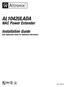 AL1042ULADA. NAC Power Extender. Installation Guide (See Application Guide for additional information) Rev