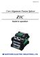 OME Core Alignment Fusion Splicer Z1C. Guide to operation