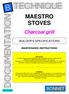 MAESTRO STOVES BUILDER S SPECIFICATIONS MAINTENANCE INSTRUCTIONS MBE12005NM