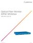 Optical Fiber Monitor (OFM) Whitebox WB-OFM-1262-DC