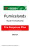 Fire Response Plan (Part B of the overall Pumicelands RFA Fire Plan)
