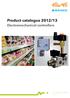 Product catalogue 2012/13. Electromechanical controllers