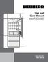 Use and Care Manual. For NoFrost Combined Refrigerator-Freezers with IceMaker HCB 1560/
