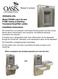 VERSAFILLER Model PWSBF (retro fit) and P*SBF Family of Drinking Fountains/VersaFiller. combo Installation Instructions