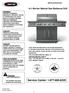 Service Center: Burner Natural Gas Barbecue Grill MODEL#GSS3219AN WARNING: