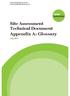 Site Assessment Technical Document Appendix A: Glossary