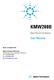 KMW200B. User Manual. Water Chiller for CCD detectors. Version 1.5, September 2010