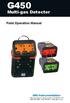 G450. Multi-gas Detector. Field Operation Manual Oak Valley Dr, Ste 20, Ann Arbor MI USA (800) (734)