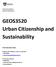 GEOS3520 Urban Citizenship and Sustainability