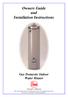 Owners Guide and Installation Instructions Gas Domestic Indoor Water Heater