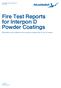Fire Test Reports for Interpon D Powder Coatings