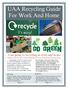 UAA Recycling Guide For Work And Home