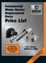 Commercial Water Heater Replacement Parts. Price List. For Models: SBS, SBD, SBN, SDV, SUF, PCE and CSB. Prices Effective