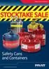Safety Cans & Containers. Safety Cans and Containers. Environmental and site safety solutions