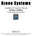 Ozone Systems. Installation & Operation Manual CD15nx CD30nx. Corona Discharge Ozone Generators. ClearWater Tech, LLC. Integrated Ozone Systems