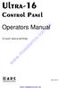 Control Panel. Operators Manual TO SUIT AS216 KEYPAD.   AS216-OM-6.2. Advanced Digital Controls