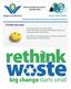 A fresh new year. Waste Management enews January, Reduce. Reuse. Recycle! Keeping residents informed about our programs and services
