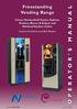 Freestanding Vending Range Covers Stentorfield Fusion, Optima,