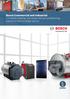 Bosch Commercial and Industrial Complete heating, hot water and air-conditioning solutions from a single source