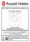 6KG 1200 Spin Speed Washing Machine Instruction Manual