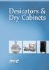 Desicators & Dry Cabinets