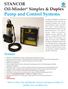 STANCOR Oil-Minder Simplex & Duplex Pump and Control Systems