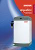 Unvented Water Heaters. September Aqualine. Unvented Electric Water Heating