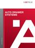 ALTO DRAWER SYSTEMS .hafele.com.au Dimensions in mm 2018 www