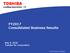 FY2017 Consolidated Business Results May 9, 2018 Toshiba Tec Corporation