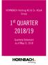 HORNBACH Holding AG & Co. KGaA Group. 1 st QUARTER 2018/19