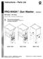 PRO-WASH Gun Washer. Instructions Parts List J. With Husky 307 Pump. Model Model Model