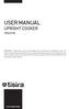 USER MANUAL UPRIGHT COOKER