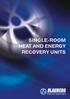 SINGLE-ROOM HEAT AND ENERGY RECOVERY UNITS
