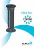 The Corona air inlet TECHNICAL SPECIFICATIONS