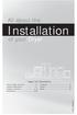Installation. All about the. of your Dryer TABLE OF CONTENTS