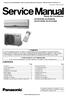 Room Air Conditioner CONTENTS CS-PV9CKE CU-PV9CKE CS-PV12CKE CU-PV12CKE