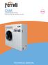 CMA TECHNICAL MANUAL CONDENSING UNITS FOR OUTDOOR INSTALLATION O L S A F RA N