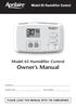 Model 65 Humidifier Control Owner s Manual