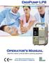 Operator s Manual DigiPump LP8 Infusion Pump - Digicare Biomedical Technology Inc CONTENTS. A. About this manual...2