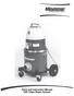 Parts and Instruction Manual CRV Clean Room Vacuum