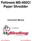 Fellowes MS-460Ci Paper Shredder