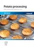 Potato processing. Perfect potatoes from beginning to end. Portioning Marinating Coating Cooking