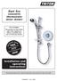 Dart Eco concentric thermostatic mixer shower