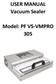 USER MANUAL Vacuum Sealer. Model: PF VS-VMPRO 305