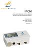 IPCM INTELLIGENT PRESSURE CONTROL MODULE INSTALLATION AND OPERATIONS MANUAL FOR CONSTANT PRESSURE CONTROL APPLICATIONS VERSION 1.0