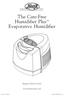 The Care-Free Humidifier Plus Evaporative Humidifier
