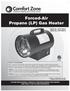 Forced-Air Propane (LP) Gas Heater
