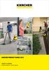 KARCHER PRODUCT RANGE 2015 HOME & GARDEN. Perfect Cleanliness - Perfect Hygiene