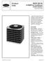 Product Data. 38CKC (60 Hz) 10 SEER Air Conditioner EXPORT MODELS. Sizes 018 thru 060 FEATURES