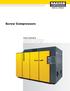 Screw Compressors HSD SERIES. Capacities from: 816 to 3044 cfm Pressures from: 80 to 217 psig